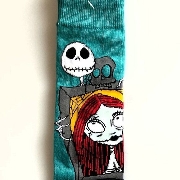 NEW DISNEY THE NIGHTMARE BEFORE CHRISTMAS SALLY JACK KNEE HIGH SOCKS - Picture 1 of 6